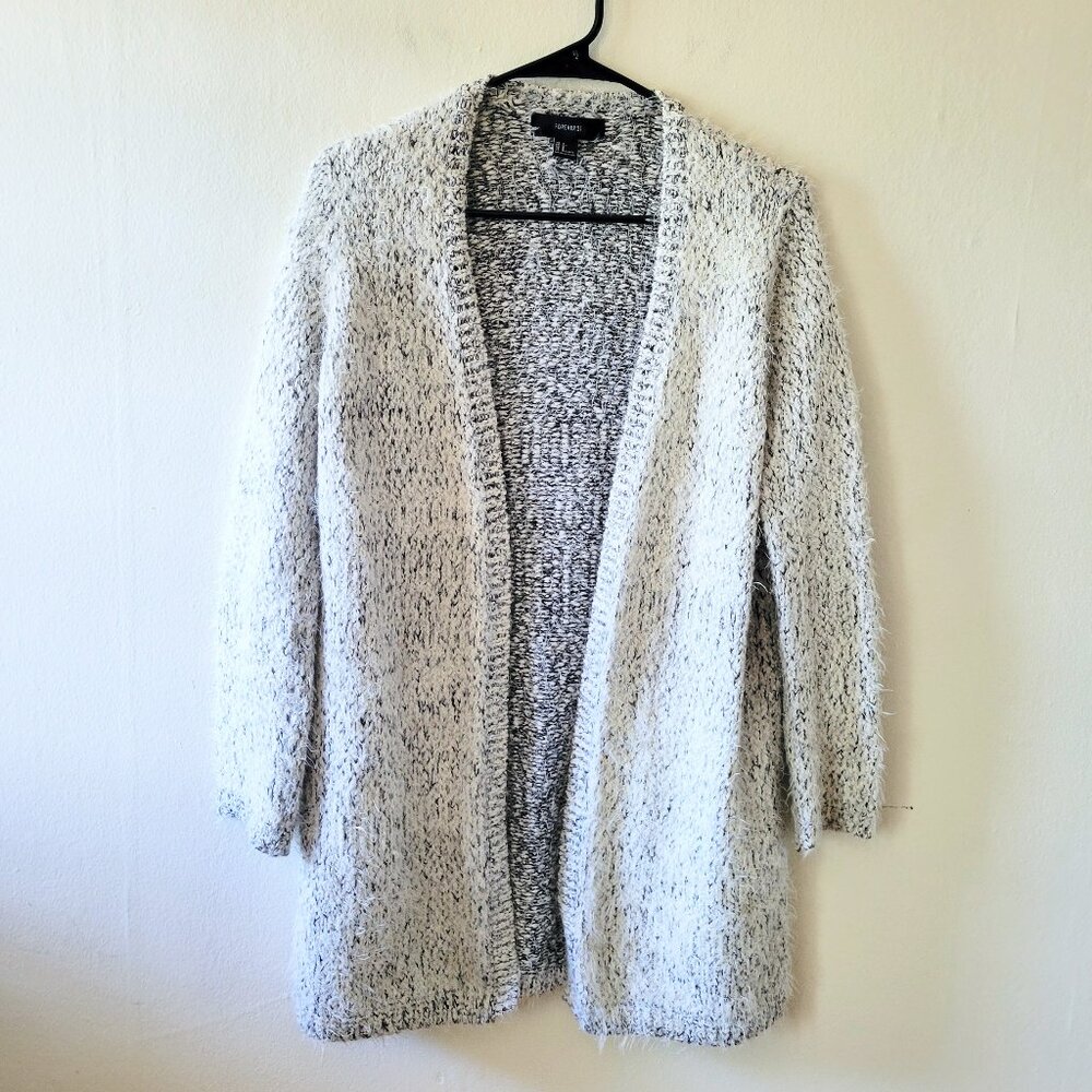 Super Soft Eyelash Open Front Cardigan/Coat Size S